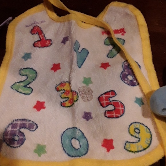 3-- BABY BIBS AND  1 BABY BOTTLE  COVER HOLDER. - Picture 3 of 6
